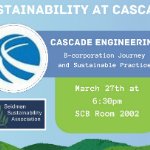 Seidman Sustainability Association - Sustainability at Cascade on March 27, 2024